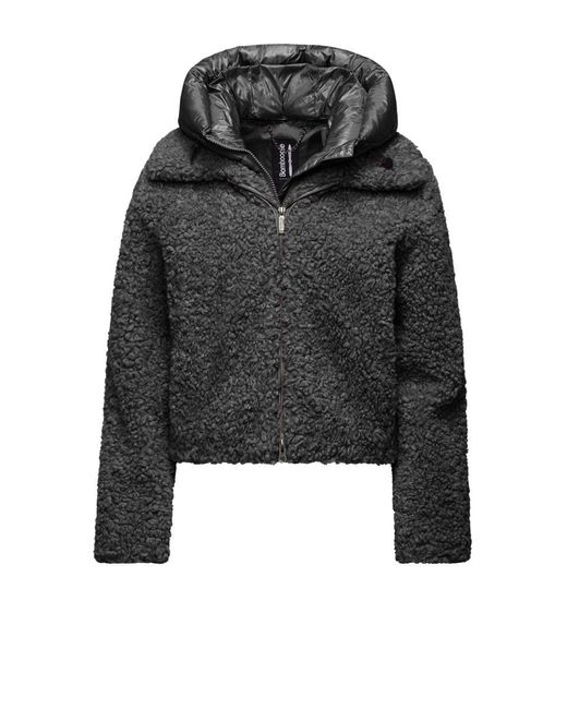 Bomboogie Black Sherpa Fleece Puffer Jacket