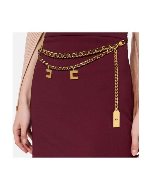 Elisabetta Franchi Red Skirts