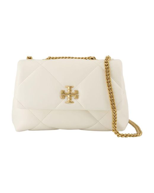 Tory Burch Natural Kira Diamond Small Convertible Bag