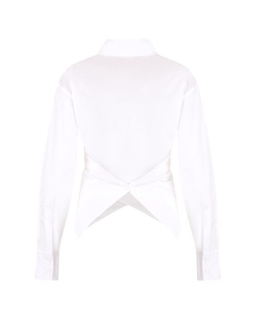 Fabiana Filippi White Cotton Poplin Shirt