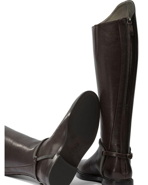 Brunello Cucinelli Black "Classic" Boots