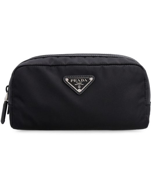Prada Re-nylon Wash Bag in Black for Men | Lyst