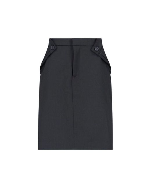 Coperni Black Cut-out Detail Skirt