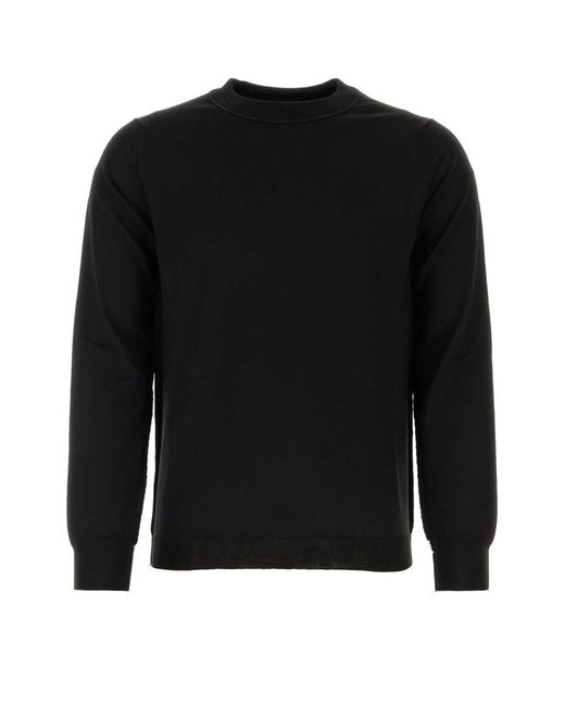 Maison Margiela Black Wool Blend Sweater for men