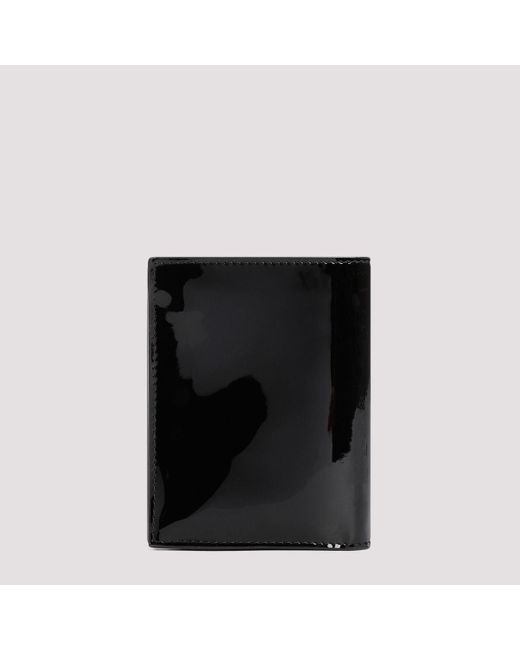 Prada Black Patent Calf Leather Wallet Smallleathergoods