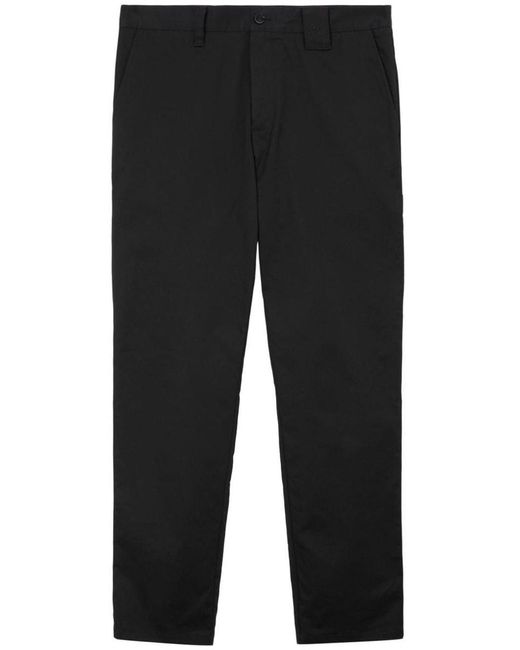 Burberry Black Straight-leg Cotton Trousers for men
