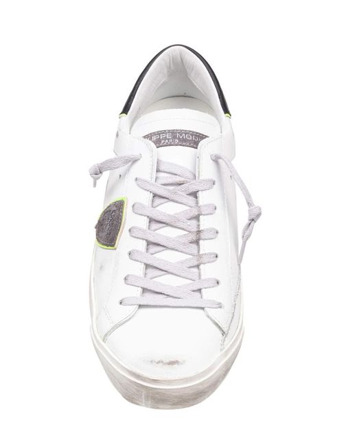 Philippe Model White Leather Sneakers for men