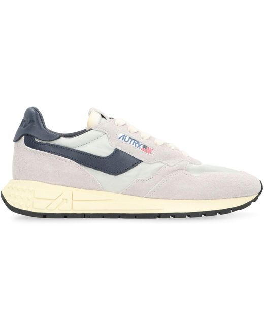 Autry White Reelwind Low-Top Sneakers for men
