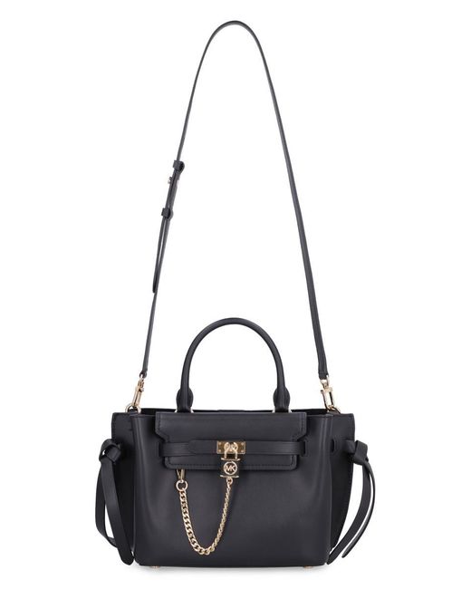 Michael Kors Black Hamilton Legacy Leather Handbag