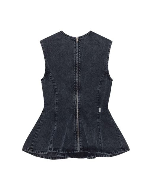 REMAIN Birger Christensen Blue Top