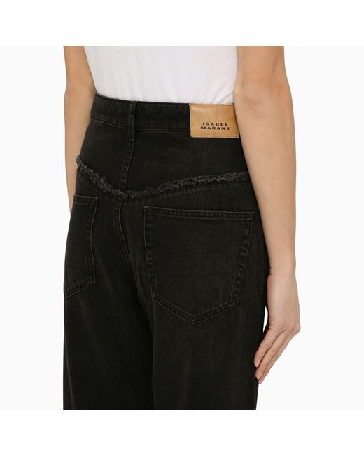 Isabel Marant Black Cotton Denim Jeans