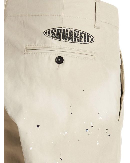 DSquared² Natural 'd2 Surfboard New Dan' Pants for men