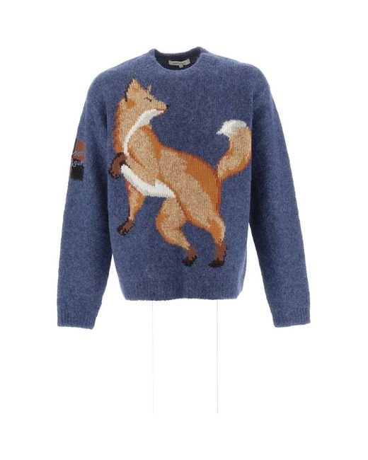 Maison Kitsun Sweaters in Blue for Men Lyst