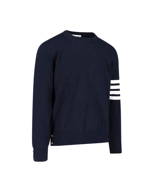Thom Browne Blue 4-bar Sweater for men