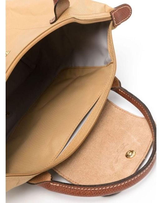 Longchamp Natural 'Le Pliage S' Handbag With Engraved Logo