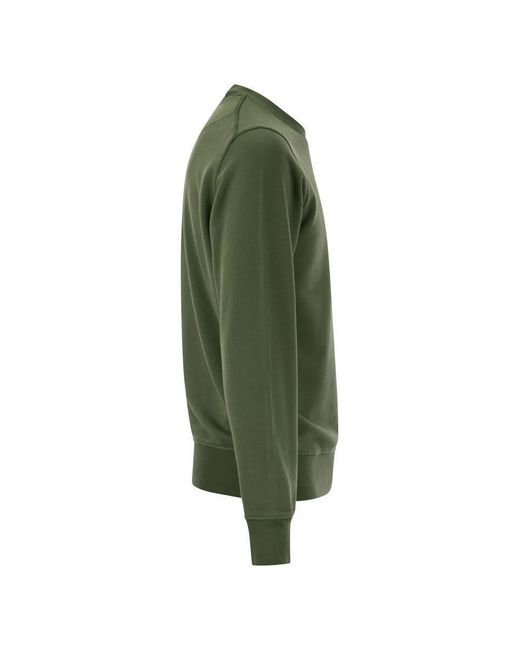 Stone Island Green Round-neck Sweatshirt for men