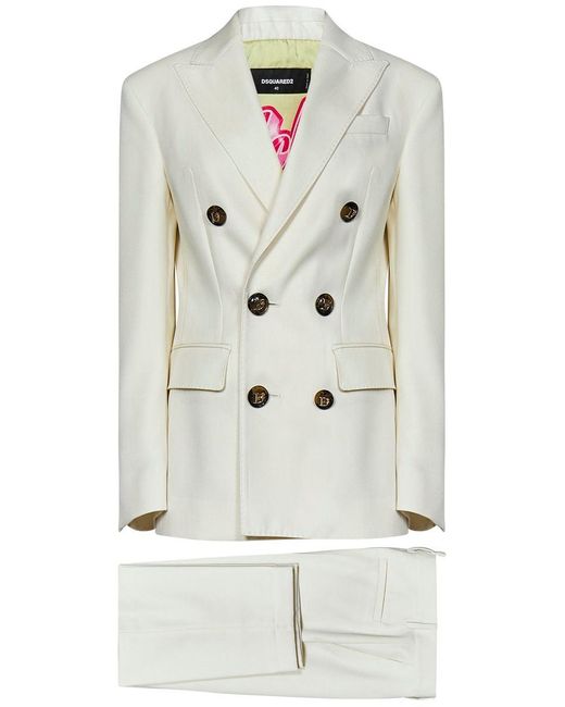 DSquared² White Boston Suit