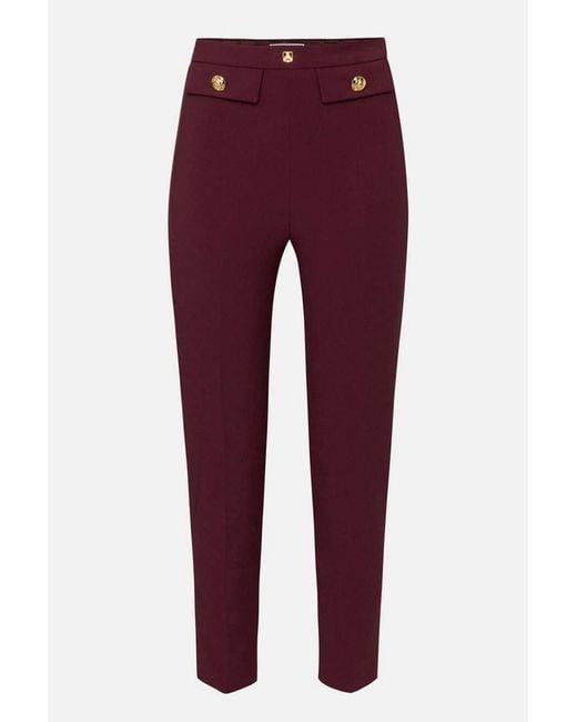 Elisabetta Franchi Red Trousers