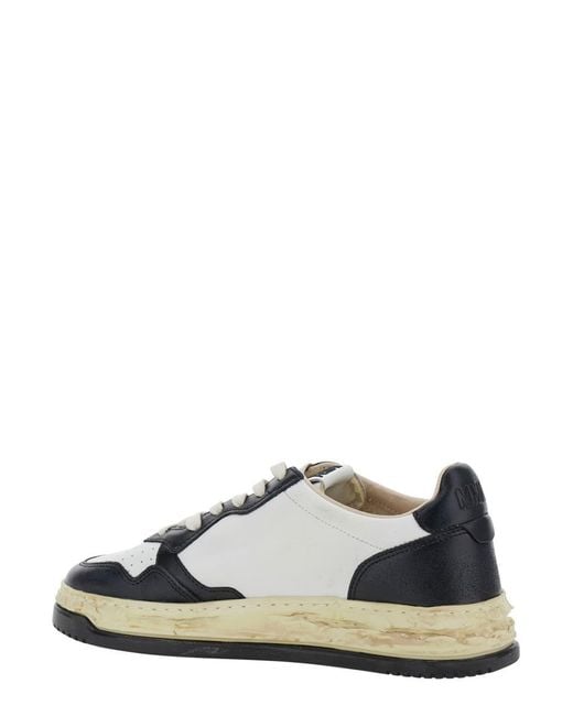 Maison Mihara Yasuhiro White 'Medalist Low Vintage X Mihara Yasuhiro' And Sneakers With Handcrafted Sole for men