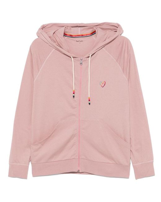 Paul Smith Pink Swirl-Heart Hoodie