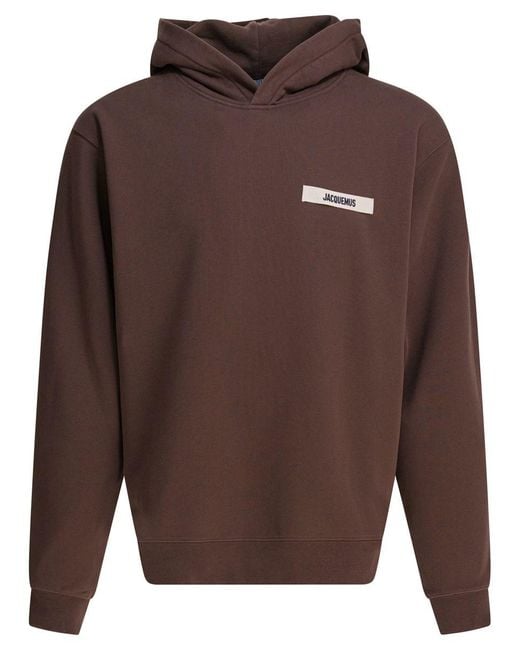 Jacquemus Brown "Gros Grain" Hoodie for men
