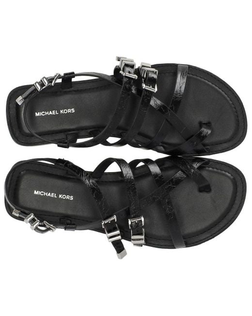 Michael Kors Black Darrington Flat Sandal