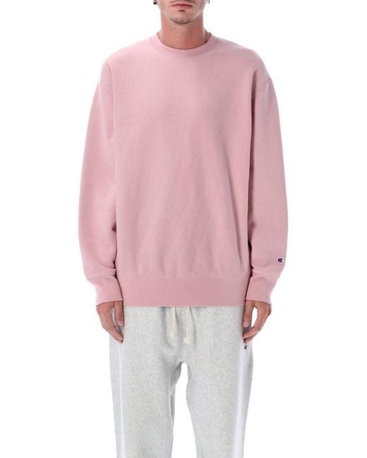 Champion Pink Relaxed-Fit Reverse Weave Sweatshirt for men
