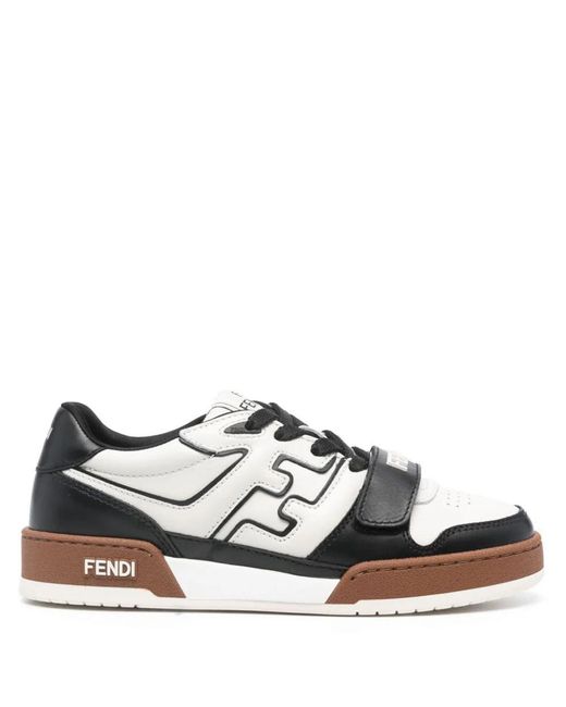 Fendi Black Sneakers Logo Shoes
