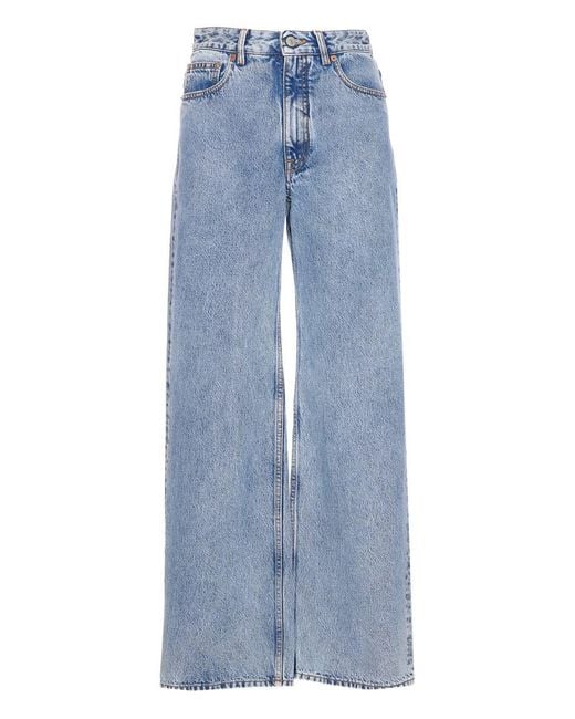 MM6 by Maison Margiela Blue Pants 5 Pockets