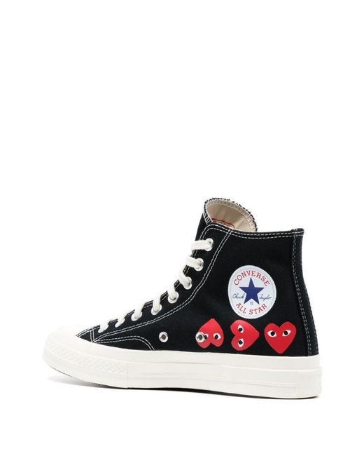 COMME DES GARÇONS PLAY Black Multi Red Heart Chuck Taylor All Star '70 High Sneakers for men