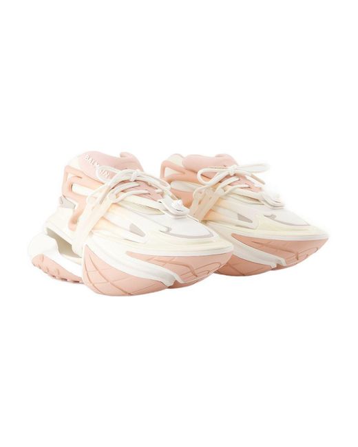 Balmain Pink Unicorn Low Sneakers