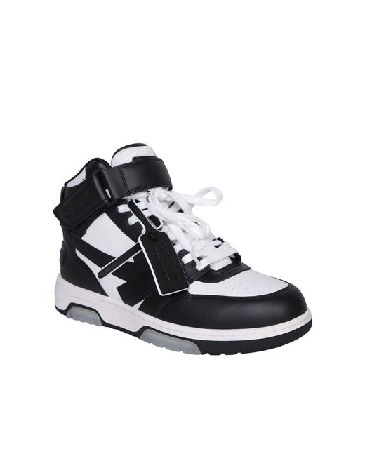 Off-White c/o Virgil Abloh Black Out Of Office Mid Top Sneakers for men