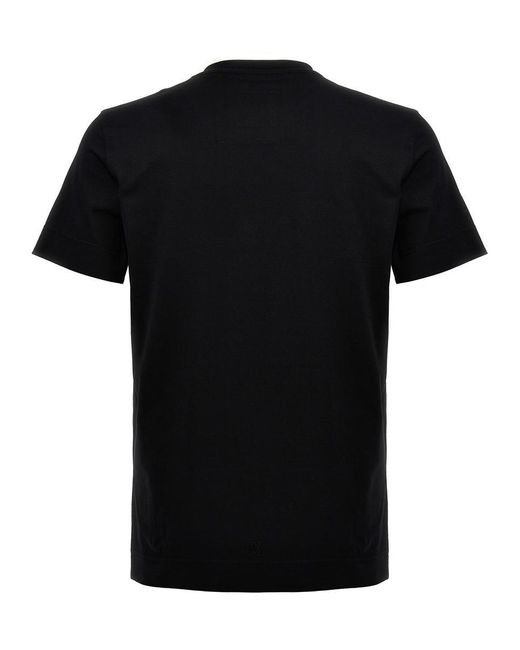 Givenchy Black Embroidery Logo T-Shirt for men