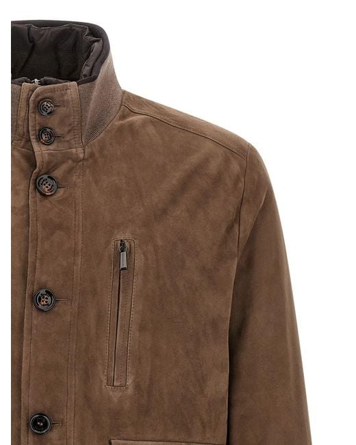 Moorer Brown 'Adelsio' Jacket for men