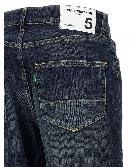 Department 5 Blue 'bowl' Jeans for men