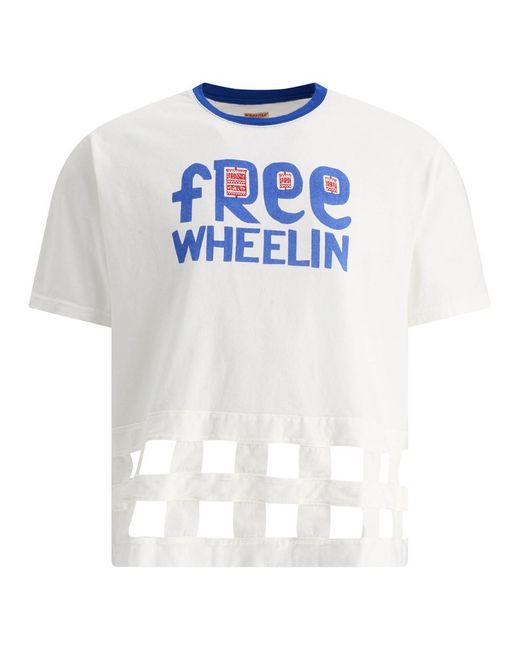 Kapital White "free Wheelin" T-shirt for men