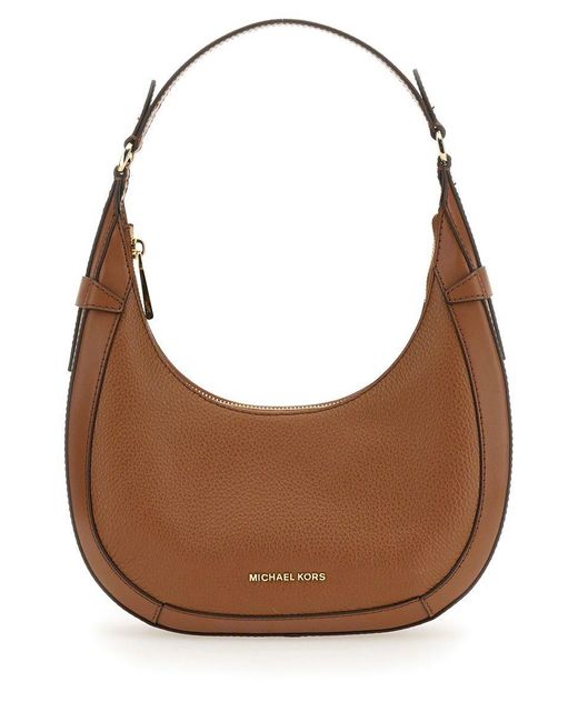 MICHAEL Michael Kors Brown "Preston" Small Hobo Bag