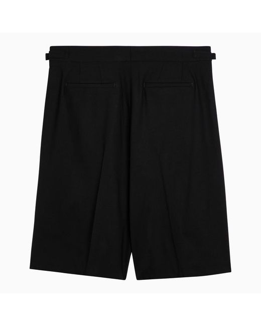 PT Torino Black Bermuda Shorts With Darts for men