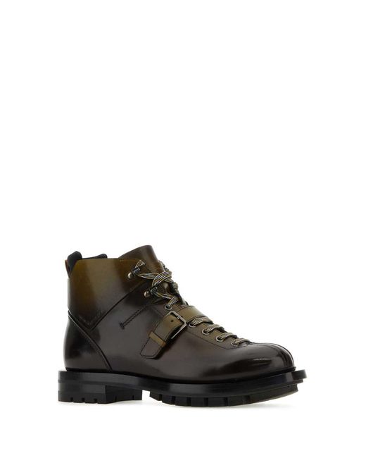 Santoni Black Boots for men