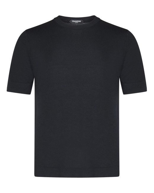Franzese Collection Black Franzese Napoli Stefano De Martino Nuvola Model T-Shirt for men