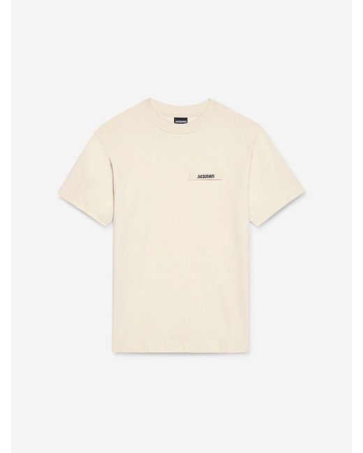 Jacquemus Natural Gros Grain T-shirt for men
