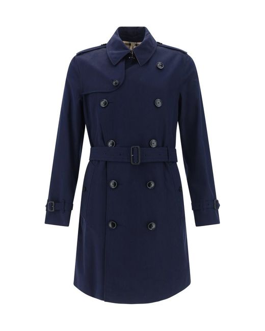 Burberry Blue Coats for men