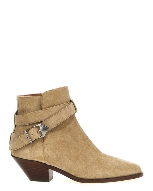 Isabel Marant Natural 'Deivy' Ankle Boots