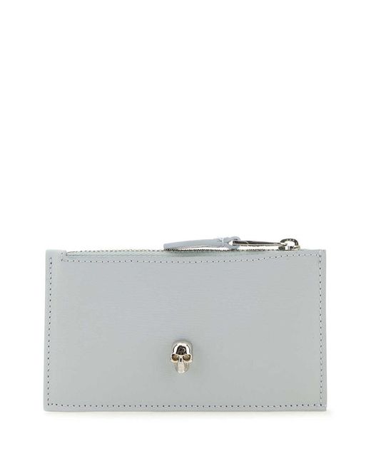 Alexander McQueen Gray Wallets