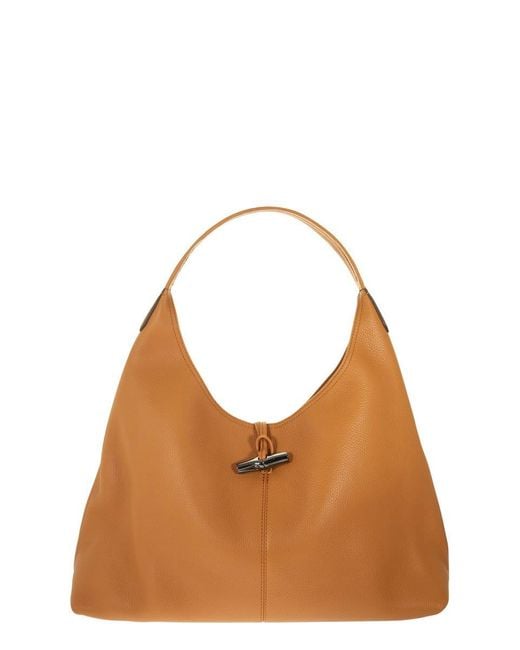 Longchamp Brown Roseau Essential - Leather Shoulder Bag