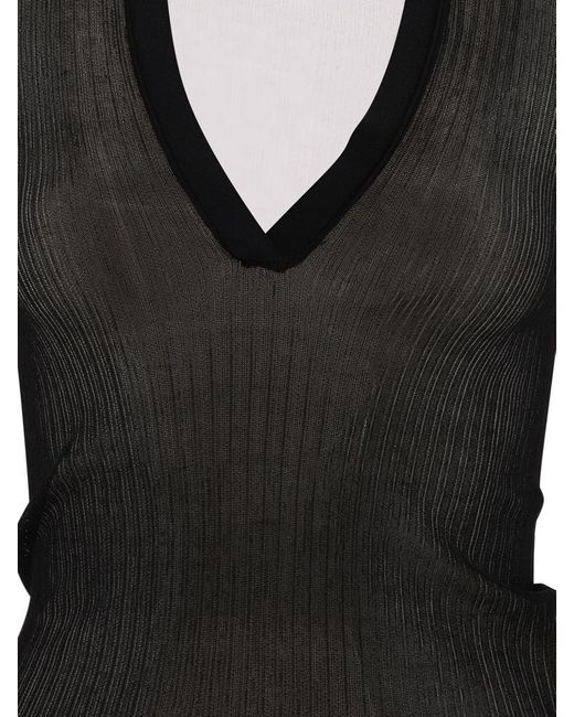 Max Mara Black "Saggina" Top