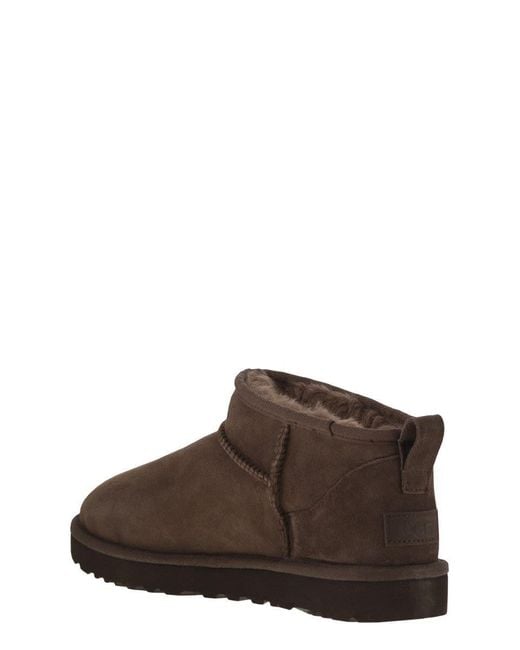 Ugg Brown "Classic Ultra Mini" Boots