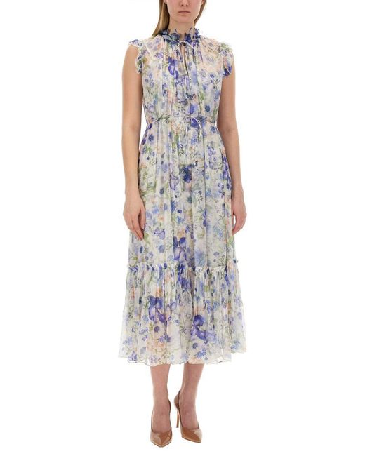 Zimmermann Multicolor Dress With Floral Pattern