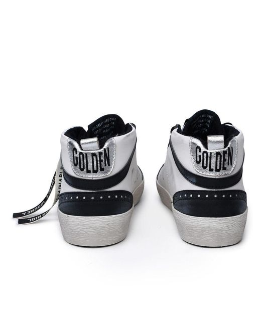 Golden Goose Deluxe Brand Black 'Mid-Star Classic' Leather Sneakers