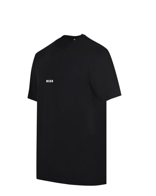 MSGM Black T-Shirts And Polos for men